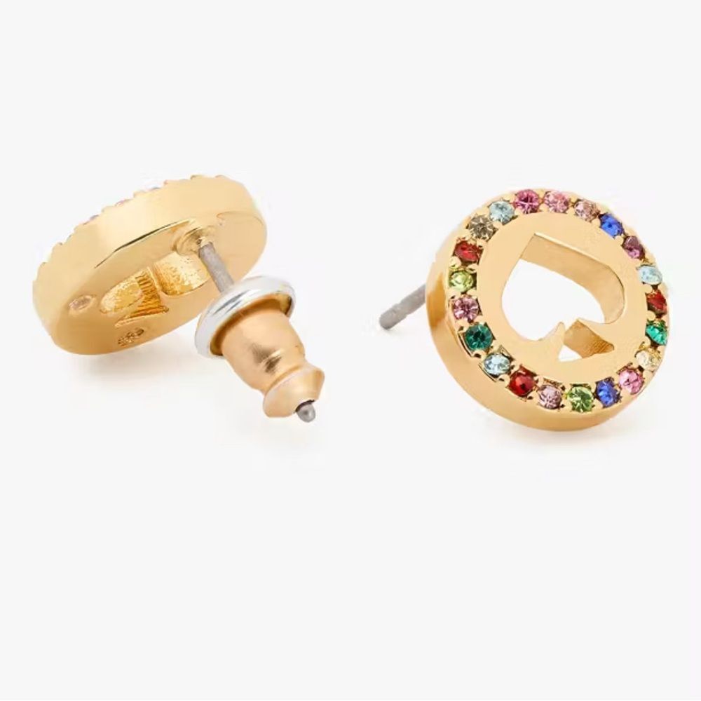 NWT Kate Spade Spot The Spade‎ Pave Halo Spade Studs